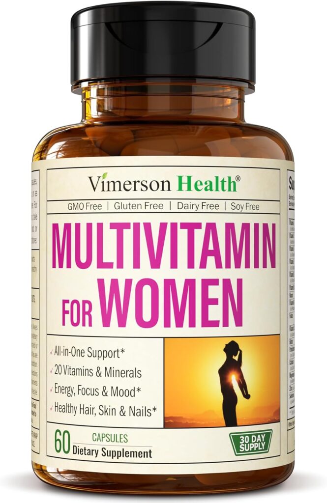 Multivitamin for Women - Womens Multivitamin  Multimineral Supplement for Energy, Mood, Hair, Skin  Nails - Womens Daily Multivitamins A, B, C, D, E, Zinc, Calcium  More. Womens Vitamins Capsules