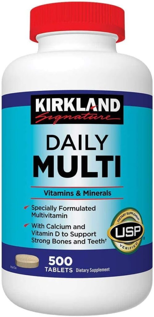 Signature Daily Multi Vitamins  Minerals Tablets, 500 Tablets with WL Packaging